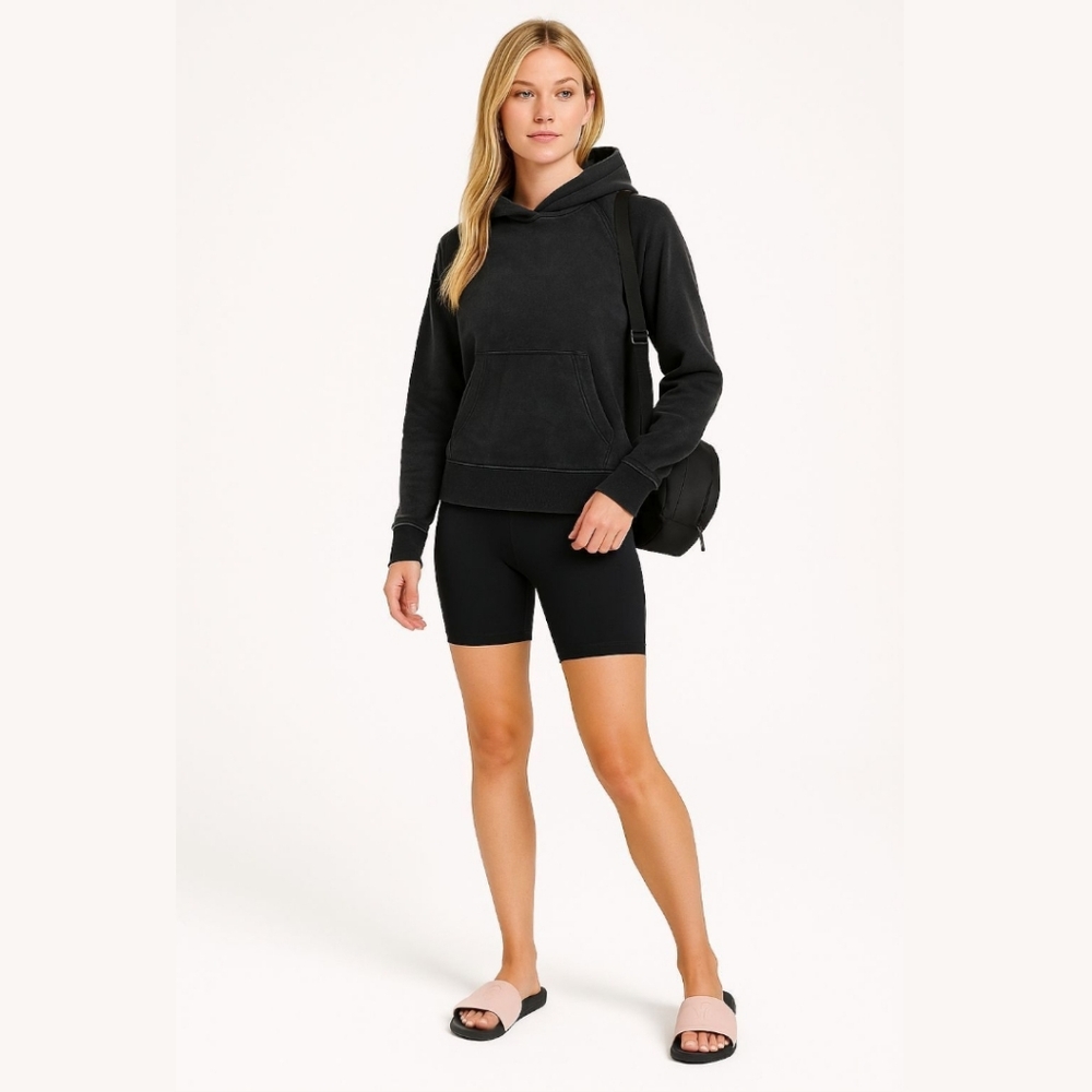 Lululemon OG‎ Scuba Hoodie Black Wash Sz 12 | Classic Cozy Pullover Streetwear